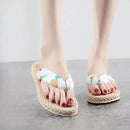 Chinelo em Palha Strawberry Confort Ortopédico